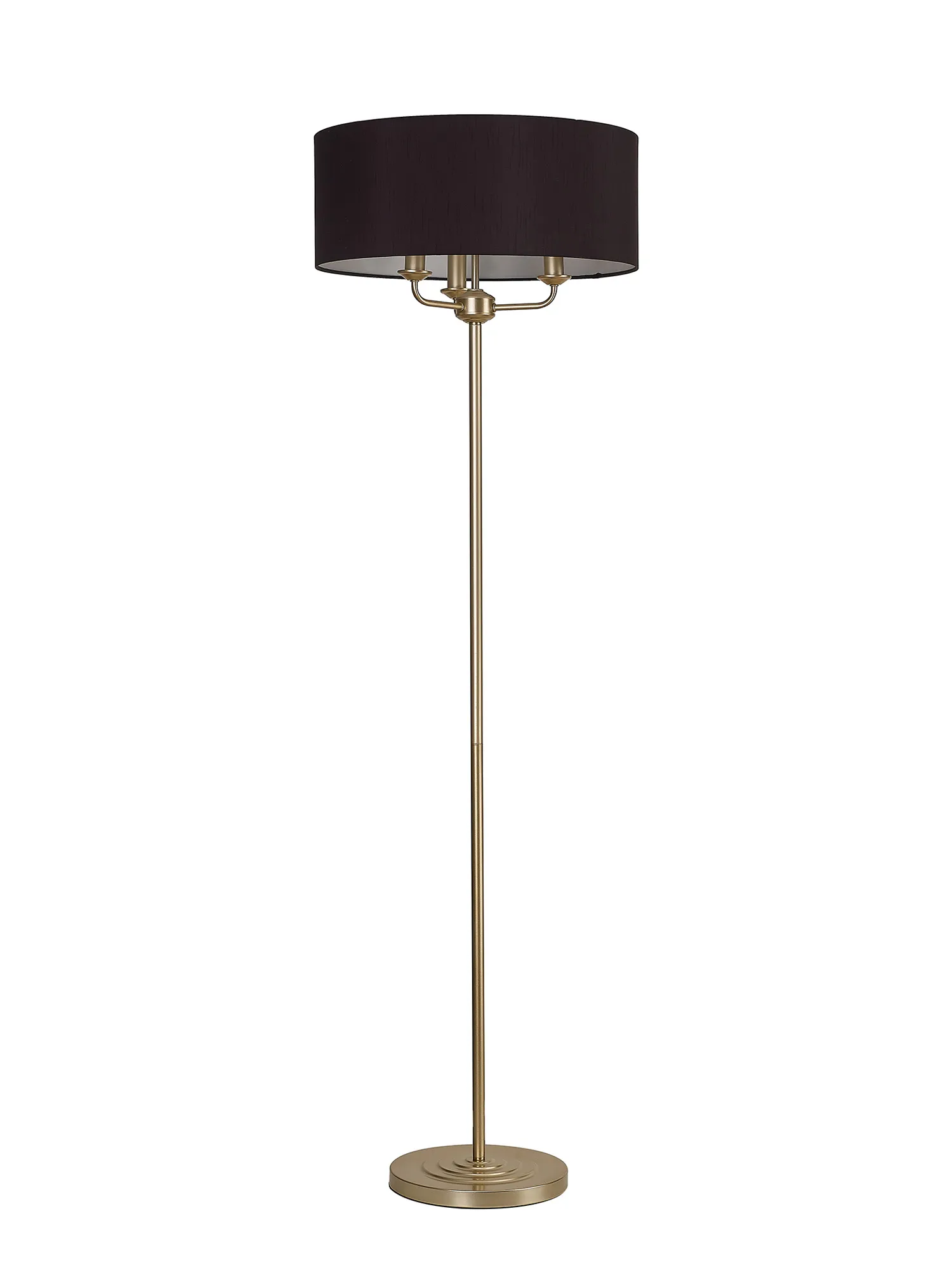 Banyan 45cm 3 Light Floor Lamp Champagne Gold; Black DK0998  Deco Banyan CG BL